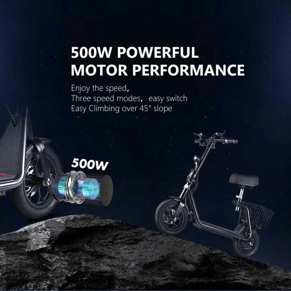 Bogist M5 Pro (2024) E Roller BL Motor: 500W, 45km/h Akku: 48V, 15Ah, 35 Km hatótáv Kerekek 12"
