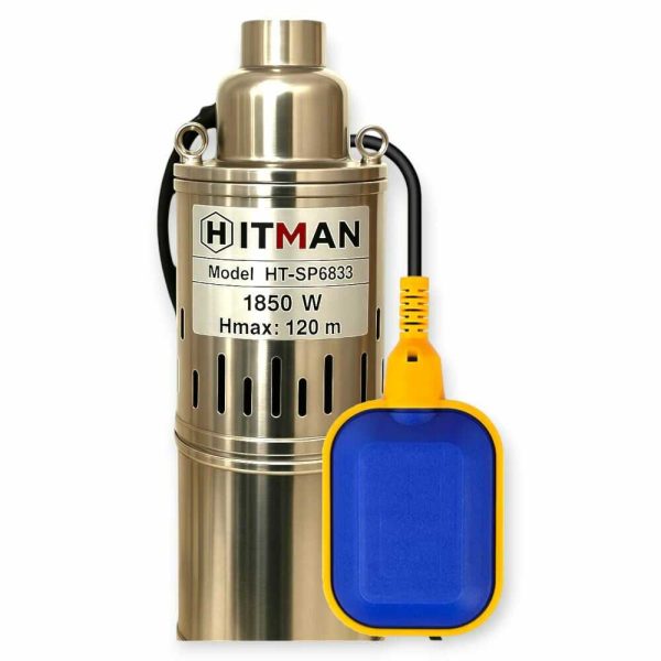 Hitman SP6837A Mélykúti Csőszivattyú, 1850W, 6500 l/óra – Úszókapcsolós automata működéssel