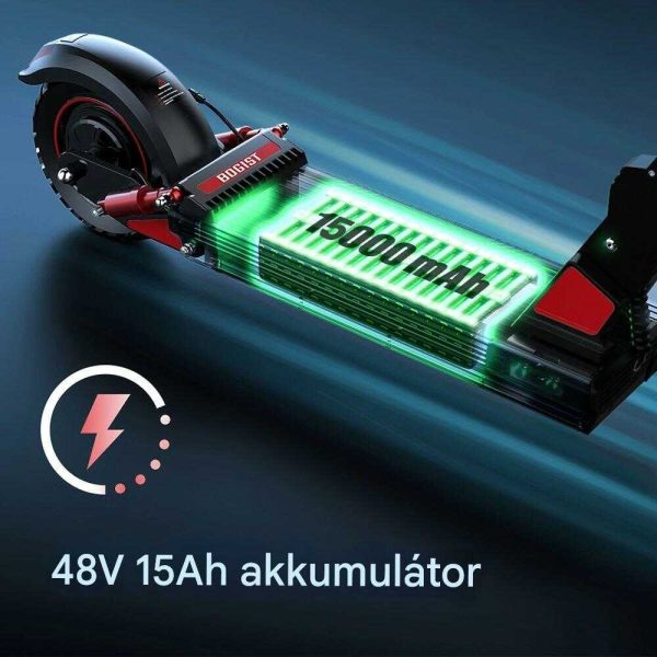Bogist C1 Pro Összecsukható Elektromos Roller 500W Motorral, 15Ah Akkumulátorral és 35-45km hatótávval, kivehető ülés, 10" gumi, 3 sebesség