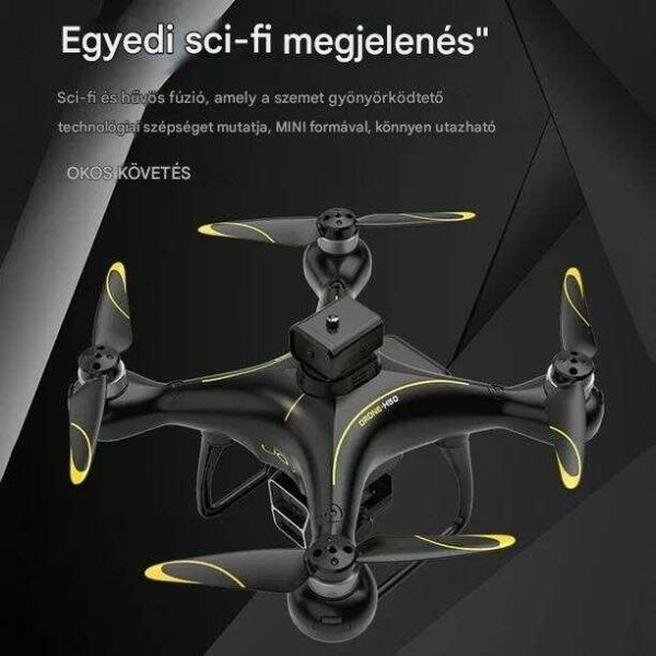 KOS-13006 Ultra HD 2 kamerás összecsukható mini Drón akadálykerüléssel és GPS visszatérítéssel