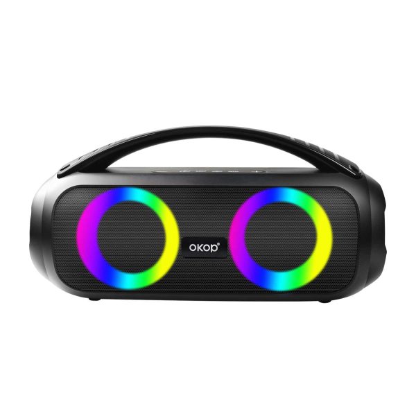 OKOP KP-552 Hordozható Bluetooth Hangszóró 2x20W, 3600mAh Akku, Beépített SUBWOOFER