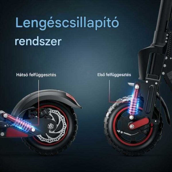Bogist C1 Pro Összecsukható Elektromos Roller 500W Motorral, 15Ah Akkumulátorral és 35-45km hatótávval, kivehető ülés, 10" gumi, 3 sebesség