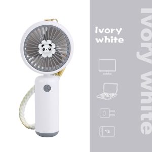 KOS-19007 Hordozható mini pandás kézi ventilátor , 3 féle sebesség , usb töltés