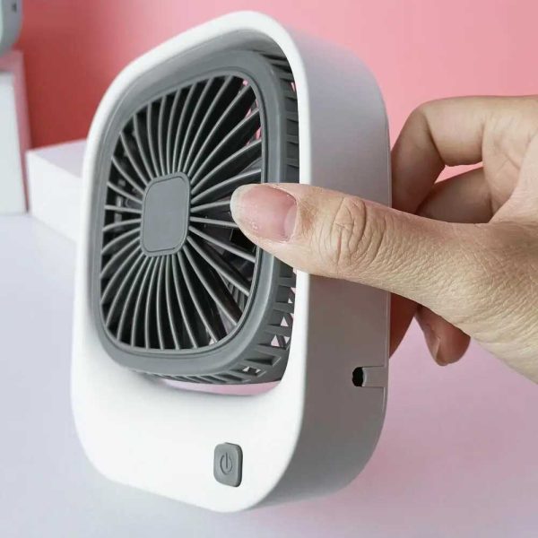 Asztali mini ventilátor ,KOS-19011, 2 féle sebeséggel , stílusos dizájn ,usb töltés