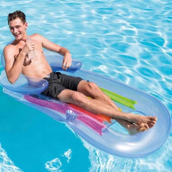 Intex Felfújható matrac kartámasszal ,háttámlával és pohártartóval , 180 cm × 86 cm