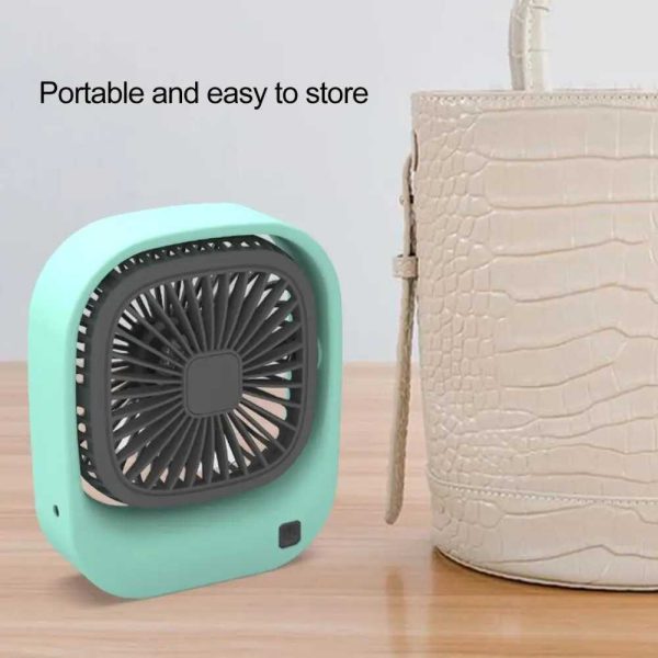 Asztali mini ventilátor ,KOS-19011, 2 féle sebeséggel , stílusos dizájn ,usb töltés