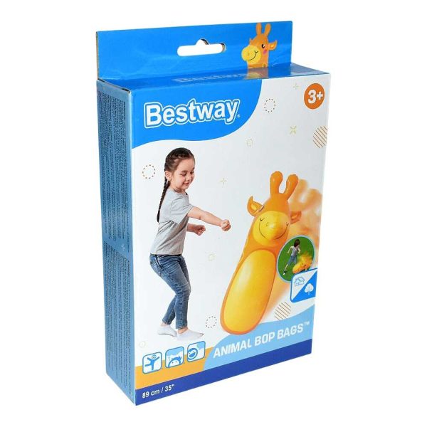 Bestway Felfújható zsiráfos boxzsák gyerekeknek , 89 cm