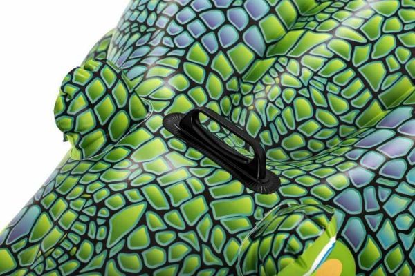 Bestway felfújható krokodil matrac kapaszkodóval , 152 × 71 cm