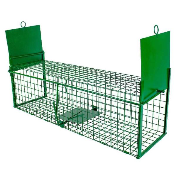 Élvefogó Nyest/Görény/ Csapda, Kétajtós, zöld, 70 cm – Humánus Kisragadozó mentesítés