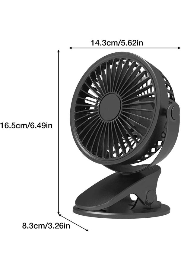 Asztali álló mini ventilátor és csiptethető , KOS-19005 , usb töltés
