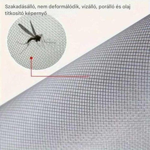Tépőzáras Szúnyogháló Ablakra, 150x150cm, Fehér – DIY Rovarvédelem, Vágható