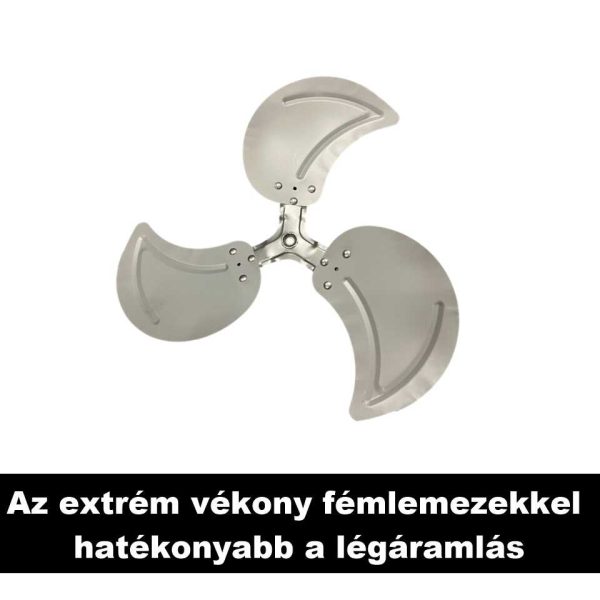 Ipari Álló Ventilátor 18" (45cm) átmérő, 100W, 50Hz, 3 fém lapáttal és masszív talppal.