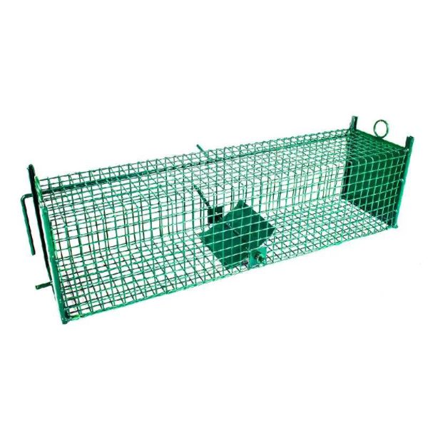 Élvefogó Patkánycsapda, Kétajtós, Zöld, 50 cm – Humánus Rágcsálómentesítés