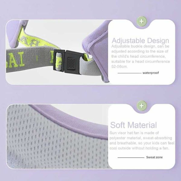 Békás Napellenzősapka gyerekeknek beépített ventilátorral , 3 féle sebességgel , usb töltés ,