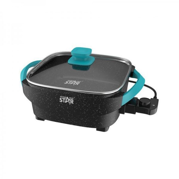 WINNING STAR ST-9802 Elektromos Serpenyő, 6.5L, 1600W, Tapadásmentes