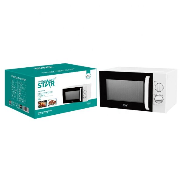 WINNING STAR ST-9623 Mikrohullámú Sütő, 25L, 800W, Mechanikus Vezérlés