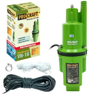 Pro-craft VN-18 Vibrációs Szivattyú – Házi Vízmű, 15 m tápkábellel