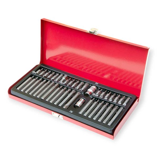 Haina HA-1447 Dugókulcs és Bit Készlet, 40 részes, 1/2" 3/8", Hex Torx XZN, Króm-vanádium acél