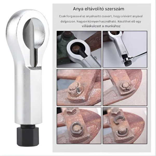 Haina HA-2106 Anyacsavar Roppantó Készlet, 4 részes, 9-27mm, Edzett Acél