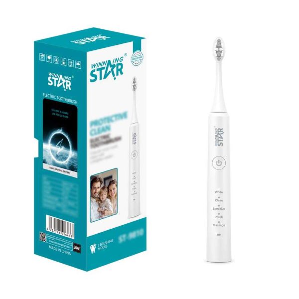 WINNING STAR ST-9810 Elektromos Fogkefe, 5 Tisztítási Mód, Hosszú Akkumulátor Üzemidővel, IPX7 Vízálló