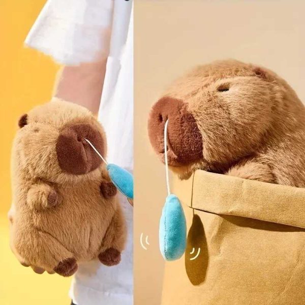 Capybara plüss , barna , 60 cm