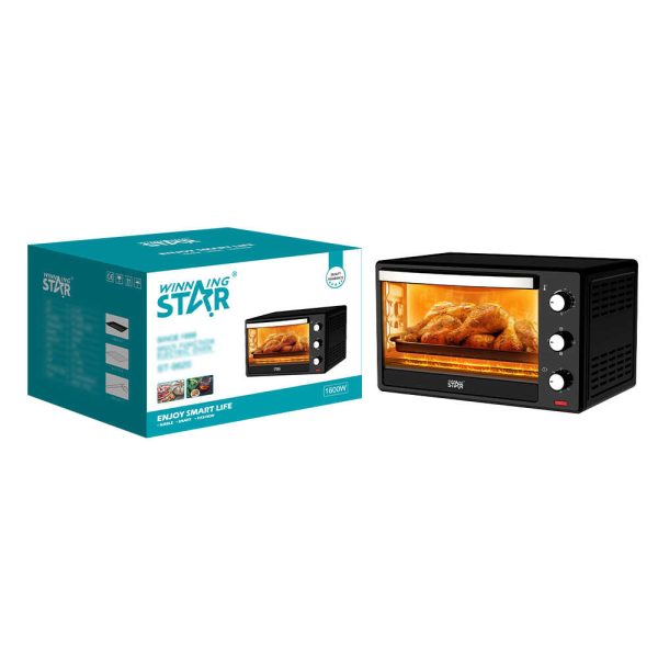 WINNING STAR ST-9620 Elektromos Sütő, 38L, 1600W, Többfunkciós