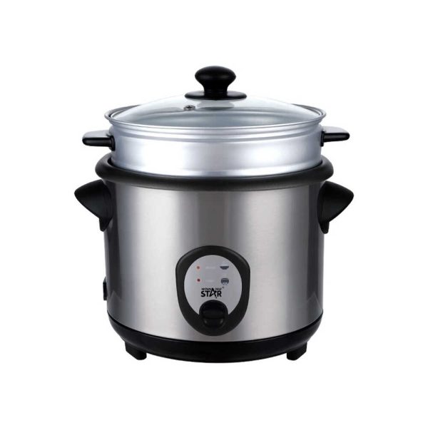 WINNING STAR ST-9352 Elektromos Rizsfőző és Pároló, 2.2L, 900W, Rozsdamentes Acél