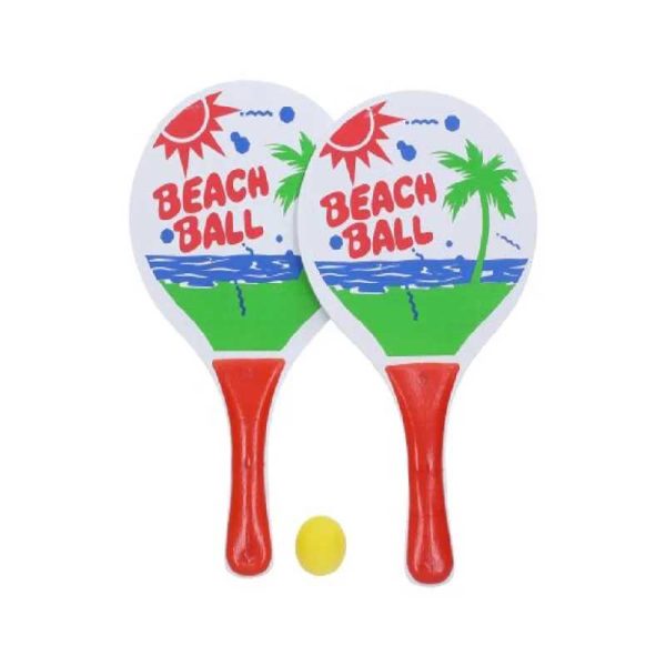 Wiky Strandtenisz Készlet – Beach Ball, 33 cm, 2 ütővel és 1 labdával
