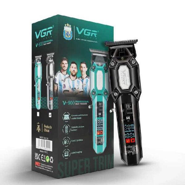 VGR V-900 Professzionális Hajvágó, Titán/Kerámia Pengék, Akkumulátoros/Vezetékes