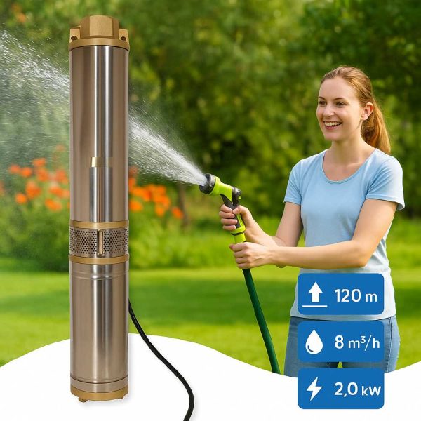 Kanghui HM6412 Mélykúti Csőszivattyú – 2.2 kW, 8 m³/óra, 220V, Professzionális Vízemeléshez