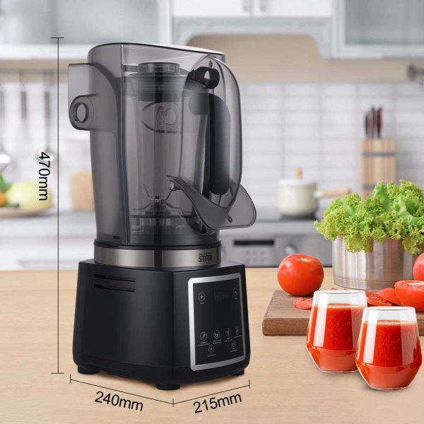 WINNING STAR ST-5905 Csendes, Nagy Sebességű Turmixgép – 4.5L, 800W, Fekete