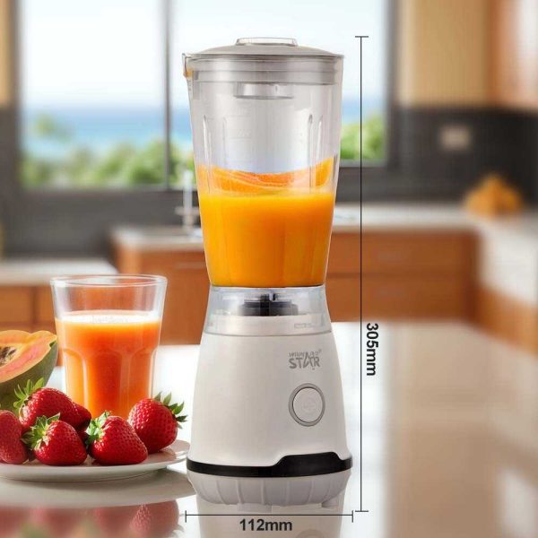 WINNING STAR ST-5321 Kompakt Elektromos Turmixgép, 600 ml, 250W, Egygombos Vezérléssel