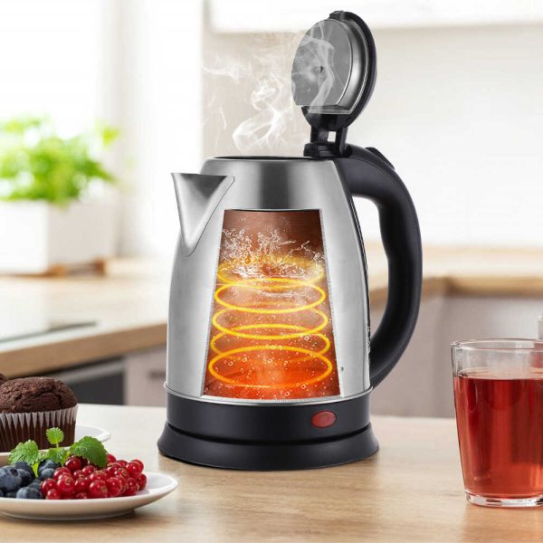 WINNING STAR ST-6011 Rozsdamentes Acél Vízforraló, 1.8L, 1500W, Túlmelegedés Védelemmel