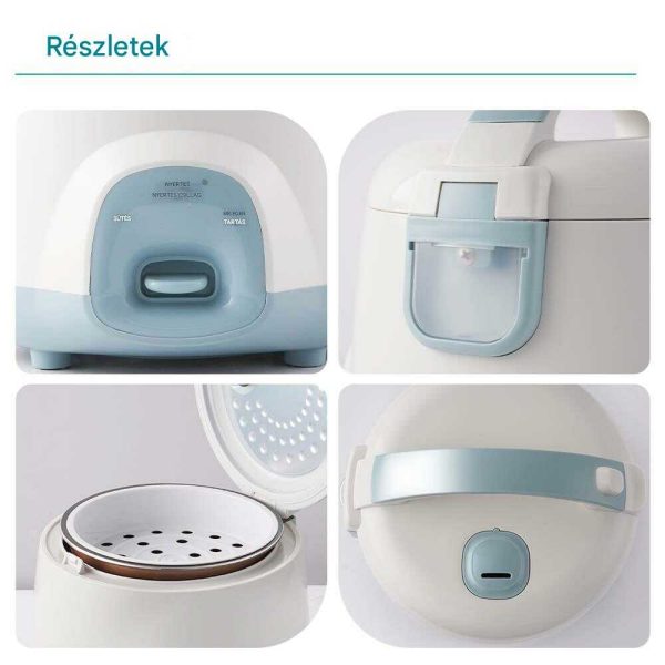 WINNING STAR ST-9354 Kompakt Elektromos Rizsfőző, 1L, Melegen Tartás Funkcióval