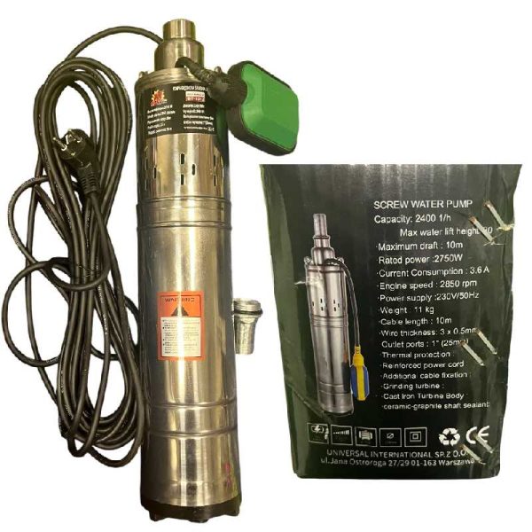 BULL-TECH BT-1012 Profi Mélyvízi Csőszivattyú – 2750W, 80m emelőmagasság, úszókapcsolóval