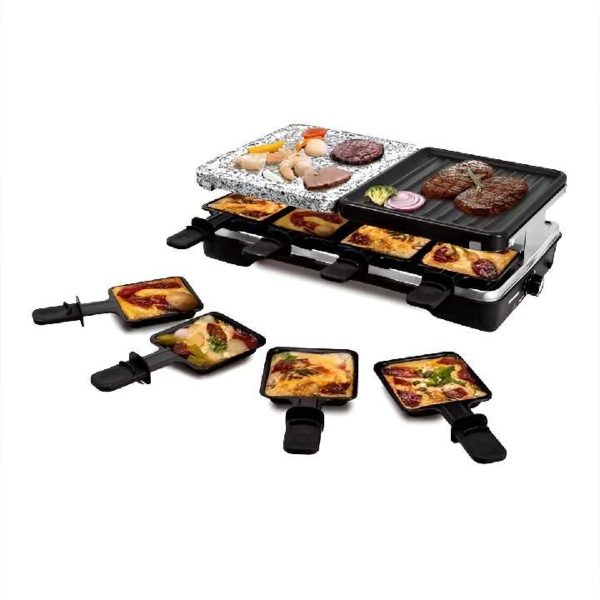 RAF R.5425 Többfunkciós Asztali Grill és Raclette Sütő, 1500W, Tapadásmentes Felülettel