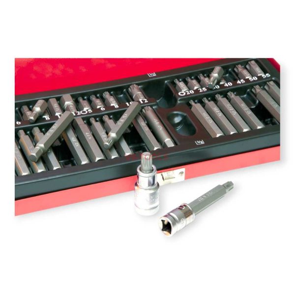 Haina HA-1447 Dugókulcs és Bit Készlet, 40 részes, 1/2" 3/8", Hex Torx XZN, Króm-vanádium acél