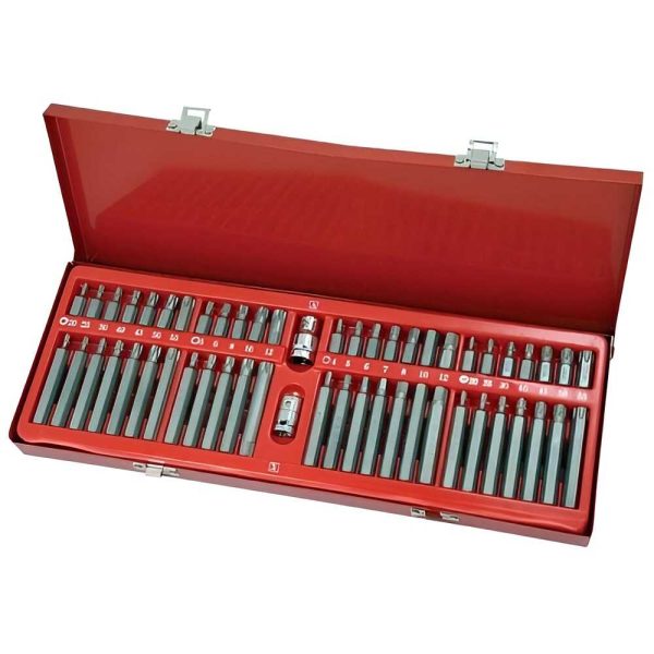 Haina HA-1394 54 részes Torx és Imbusz Kulcs Készlet, CR-V Acél, Praktikus Tárolással