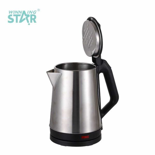 WINNING STAR ST-6008 Rozsdamentes Acél Vízforraló, 1.8L, 1500W, Automatikus Kikapcsolással