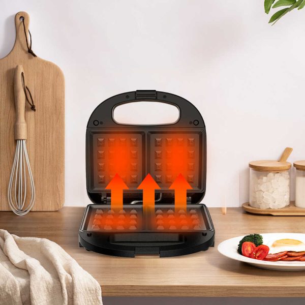 WINNING STAR ST-9370-H Gofrisütő, 750W, Tapadásmentes