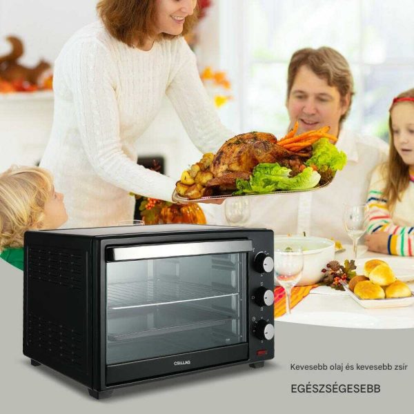 WINNING STAR ST-9620 Elektromos Sütő, 38L, 1600W, Többfunkciós
