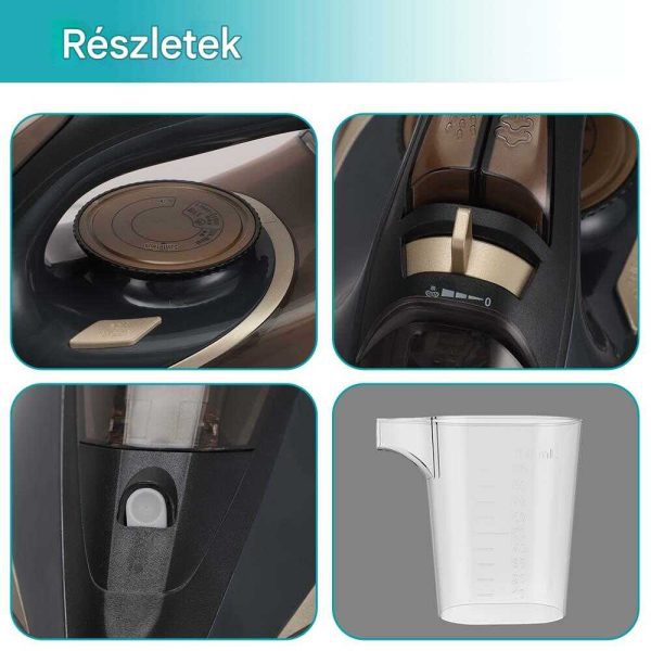 WINNING STAR ST-6100 Gőzölős Vasaló, 2200W, Kerámia Talppal, 6 az 1-ben Funkcióval