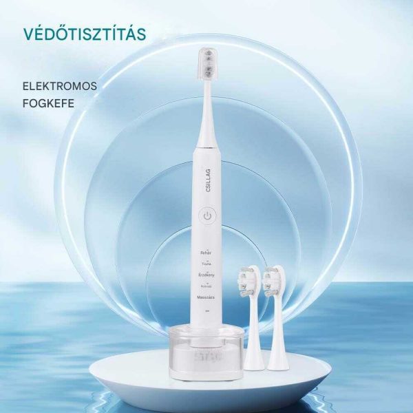 WINNING STAR ST-9810 Elektromos Fogkefe, 5 Tisztítási Mód, Hosszú Akkumulátor Üzemidővel, IPX7 Vízálló