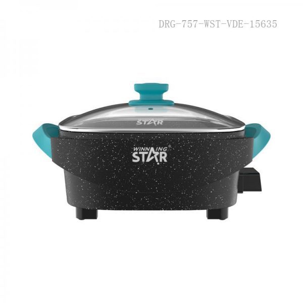 WINNING STAR ST-9802 Elektromos Serpenyő, 6.5L, 1600W, Tapadásmentes