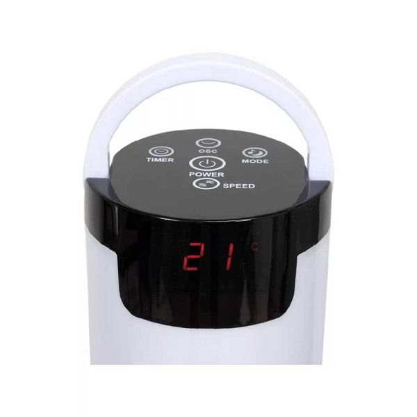 Techtix TECH50W Oszlopventilátor , 95.5 cm, LED kijelzővel és Távirányítóval, Toronyventilátor