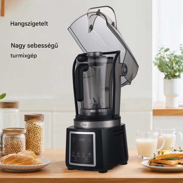 WINNING STAR ST-5905 Csendes, Nagy Sebességű Turmixgép – 4.5L, 800W, Fekete