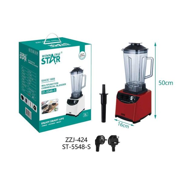 WINNING STAR ST-5548-S Profi Turmixgép – 2L, 800W, Változtatható Sebesség