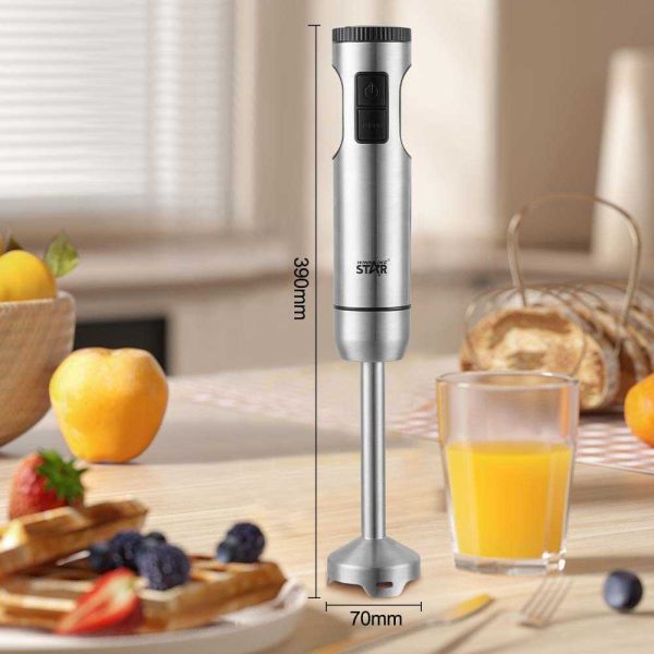 WINNING STAR ST-6550 Prémium Botmixer – 1000W, Rozsdamentes Acél, Turbó Funkció