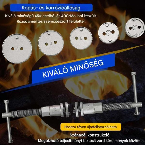 Haina HA-2008 Fékmunkahenger Állító Készlet, 35 részes, Univerzális, Edzett Acél