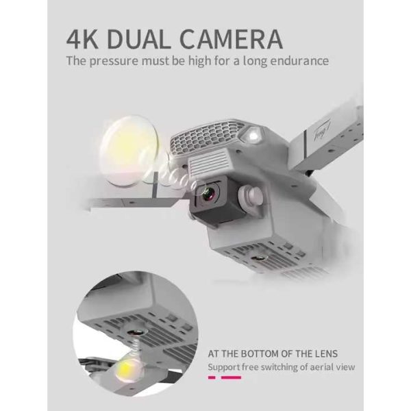 E88 PRO Összecsukható 4K Kamera Drón – Fej nélküli mód és gesztusvezérlés funkcióval